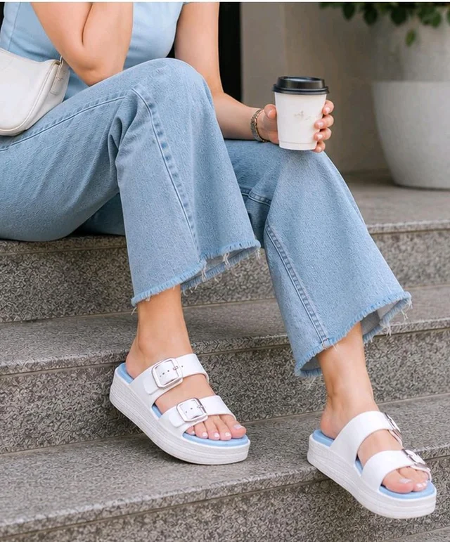 KOBURG Diva Sandals for Women| Durable| Lightweight| Daily|Stylish l Antiskid|Heels|Easy to Clean Sandals| Comfortable | Extra Soft Slide KS-444