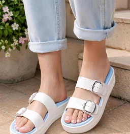 KOBURG Diva Sandals for Women| Durable| Lightweight| Daily|Stylish l Antiskid|Heels|Easy to Clean Sandals| Comfortable | Extra Soft Slide KS-444
