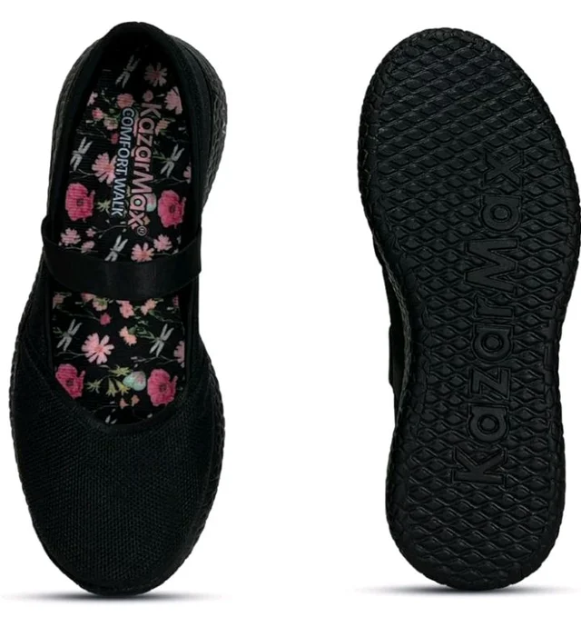 KazarMax Women's Mary Jane Slip On Shoes | Casual Ballet Flats Ballerinas | Lightweight Comfortable Flat Shoes for Women