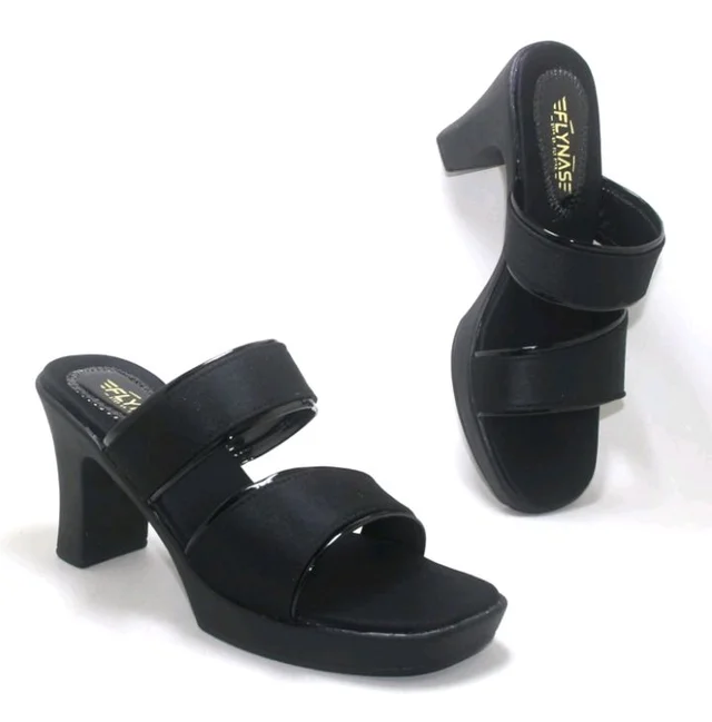Women’s Fashionable Maroon Multi-Strap Heels | Open Toe Block Heel Sandals