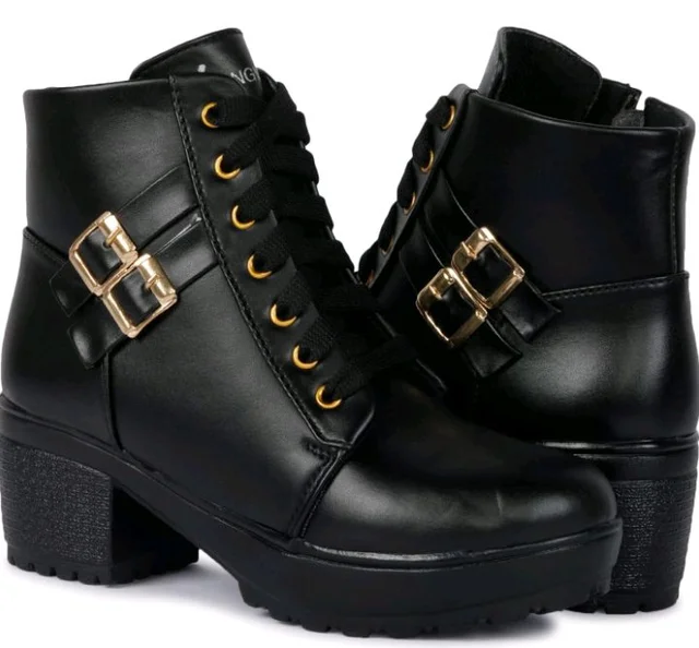Longwalk Women Fashion Casual Boot High Ankle Heel for Girls Boot