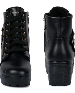 Longwalk Women Fashion Casual Boot High Ankle Heel for Girls Boot