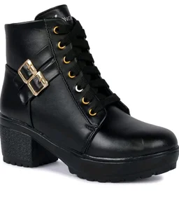 Longwalk Women Fashion Casual Boot High Ankle Heel for Girls Boot