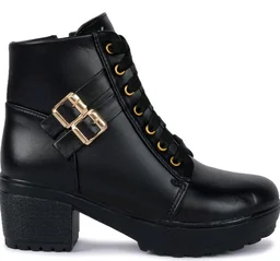 Longwalk Women Fashion Casual Boot High Ankle Heel for Girls Boot