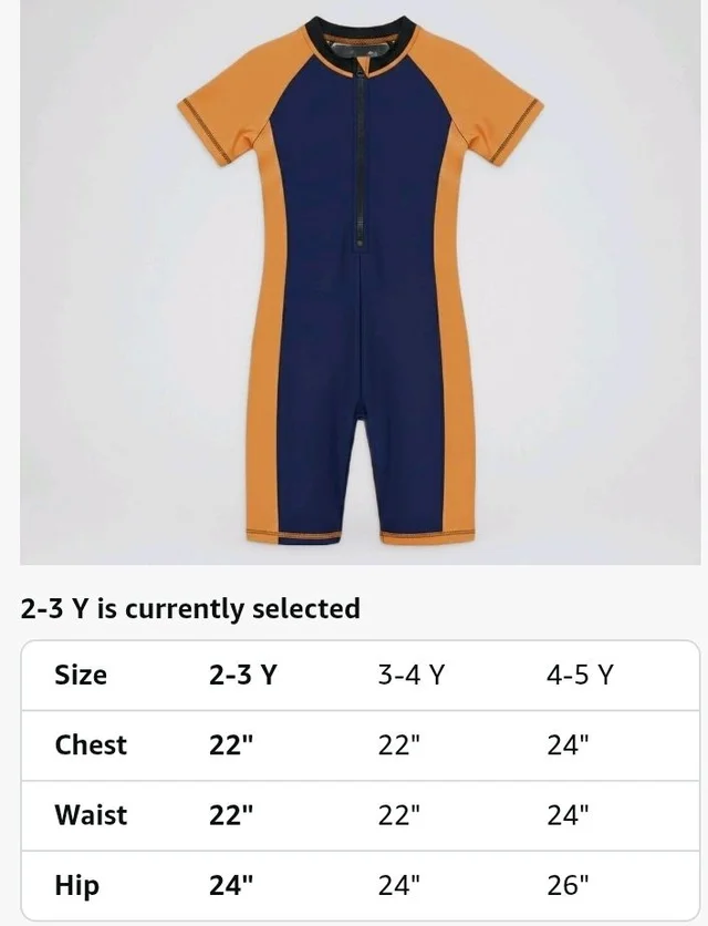 A.T.U.N. (ALL THINGS UBER NICE) Boys One Piece Swimsuit with Front Zip Closure | Half Sleeve Athletic Swimwear with Knee Length Fit | Comfortable Pool and Beach Swimming Costume for Kids - 12-13 y, Navy Mastard