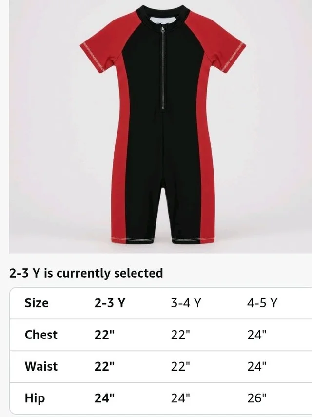 A.T.U.N. (ALL THINGS UBER NICE) Boys One Piece Swimsuit with Front Zip Closure | Half Sleeve Athletic Swimwear with Knee Length Fit | Comfortable Pool and Beach Swimming Costume for Kids - 3-4 y, Black Maroon