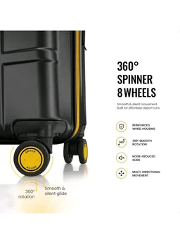 Brand: SNITCH
4.6 out of 5 stars 24
SNITCH Blink Cabin Size Grey Polycarbonate Hard Travel Suitcase - Trolley Bag Small & Luggage with 8 Wheels, Premium Lock, Wet & Dry Pouch & Free Shoe Bag
