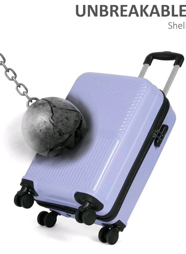 Teakwood Small Size 8 Wheels Trolley Bag, Hard Cabin with Zipper Closure, Adjustable Push Button & Cross Side Strap, Number Lock System 360 Degree (Small, Lavender)
50+ bought in past month