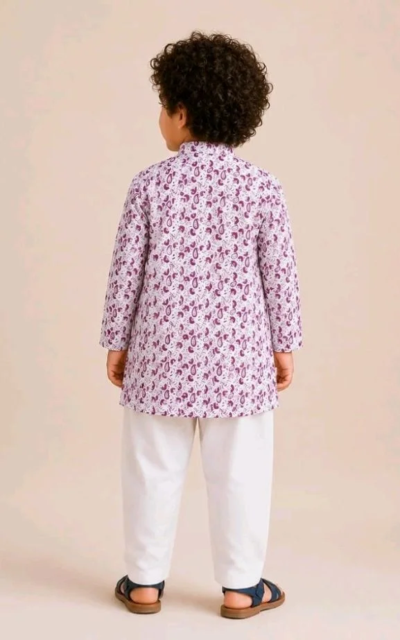 A.T.U.N. (ALL THINGS UBER NICE) Boys 100% Cotton Kurta Pyjama Set | Traditional Ethnic Wear Outfit for Kids | Soft Breathable Printed Kurta with Comfortable Pyjama | Festive Celebration Clothing Set
- 0-6 M, Mustard