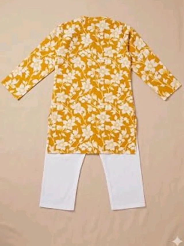 A.T.U.N. (ALL THINGS UBER NICE) Boys 100% Cotton Kurta Pyjama Set | Traditional Ethnic Wear Outfit for Kids | Soft Breathable Printed Kurta with Comfortable Pyjama | Festive Celebration Clothing Set
- 6-12 M, Blue