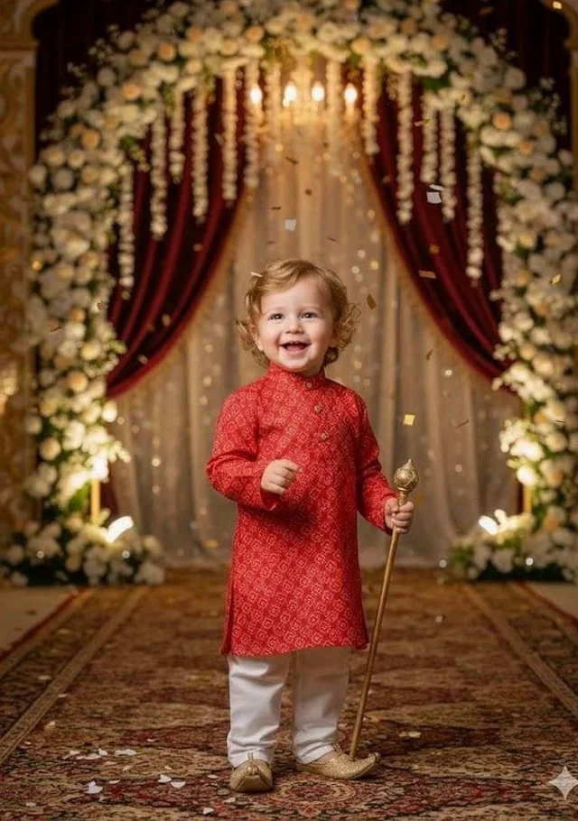 A.T.U.N. (ALL THINGS UBER NICE) Boys 100% Cotton Printed Kurta Pyjama Set | Soft Comfortable Ethnic Indian Outfit | Festive, Celebrations, Wedding, Functions, Family Gatherings Clothing Set for Kids
- 4-5 y, Red