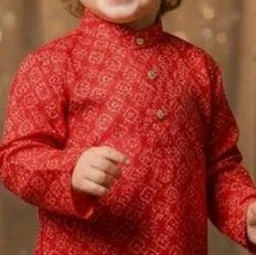 A.T.U.N. (ALL THINGS UBER NICE) Boys 100% Cotton Printed Kurta Pyjama Set | Soft Comfortable Ethnic Indian Outfit | Festive, Celebrations, Wedding, Functions, Family Gatherings Clothing Set for Kids
- 4-5 y, Red