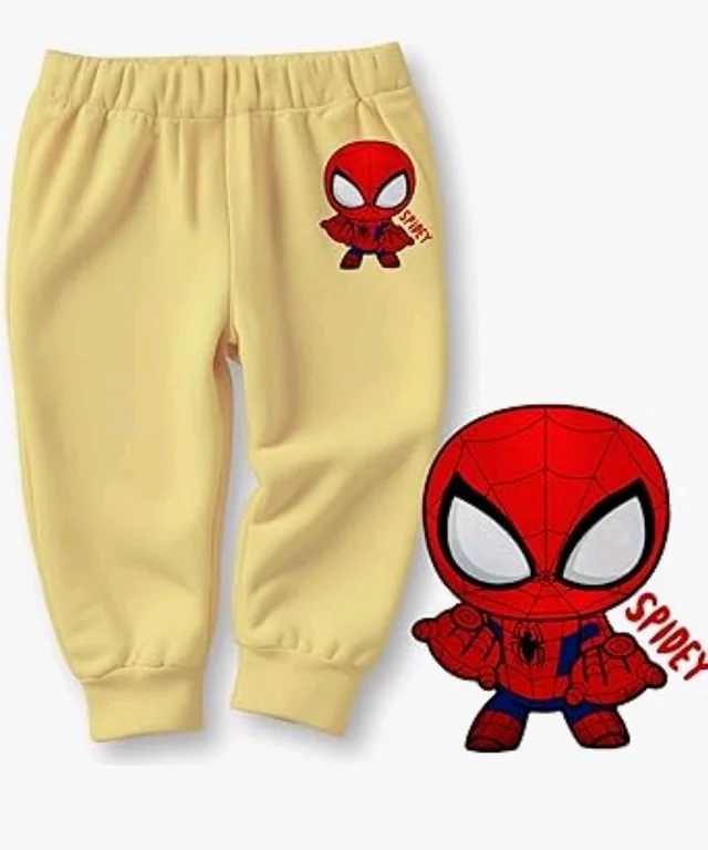 minicult Cotton Pajama Pants with All Over Print for Boys and Girls (Multicolor Designs)(Pack of 5) - 0-3 M, Marvel