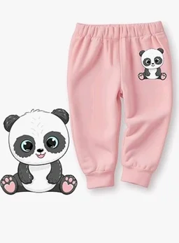minicult Cotton Pajama Pants with All Over Print for Boys and Girls (Multicolor Designs)(Pack of 5) - 3-6 m, Pink 1