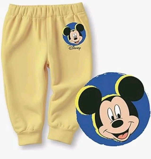 minicult Cotton Pajama Pants with All Over Print for Boys and Girls (Multicolor Designs)(Pac - 3-6 M, Disney
