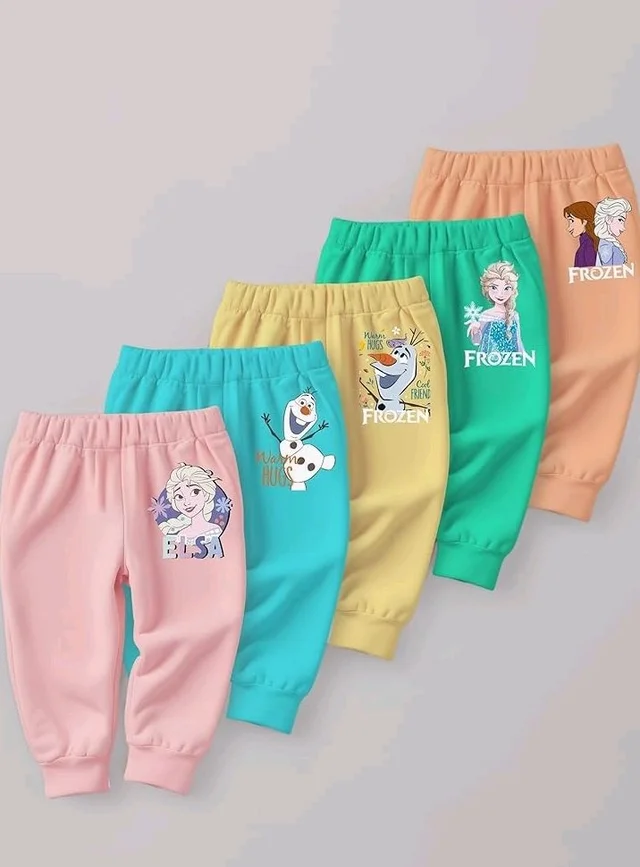 minicult Cotton Pajama Pants with All Over Print for Boys and Girls (Multicolor Designs)(Pac - 3-6 M, Disney