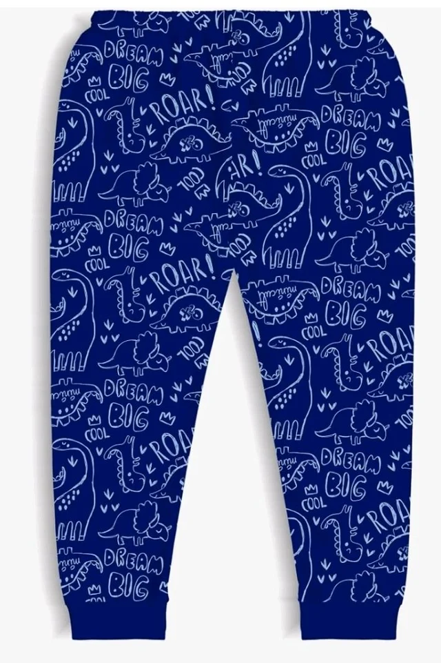 minicult Cotton Pajama Pants with All Over Print for Boys and Girls (Multicolor Designs)(Pack of 5) - 12-18 m, Blue