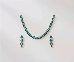 Swasti Jewels Made with Sparkling Swiss Crystals Necklace and Earrings for Women