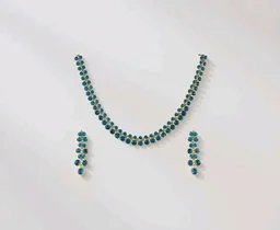 Swasti Jewels Made with Sparkling Swiss Crystals Necklace and Earrings for Women