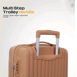 KAMILIANT by American Tourister Savvy|Cabin Trolley Bag Small Size (55 cms) for Travel| Hard Case Polypropylene (PP) Suitcase|360° 8-Wheel Spinner Luggage Trolley|Combination Lock|Orange Pastry