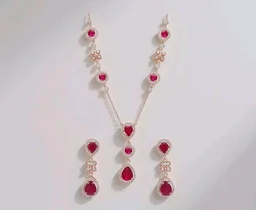 ZAVYA 925 Sterling Silver Statement Elegance ose Gold Plated Women's Jewelry Set | Gift for Women and Girls | With Certificate of Authenticity and 925 Hallmark