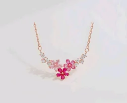 ZAVYA 925 Sterling Silver Rose Gold Plated Necklace with Cubic Zirconia | Gift for Women & Girls | With Certificate of Authenticity & 925 Hallmark