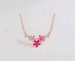 ZAVYA 925 Sterling Silver Rose Gold Plated Necklace with Cubic Zirconia | Gift for Women & Girls | With Certificate of Authenticity & 925 Hallmark