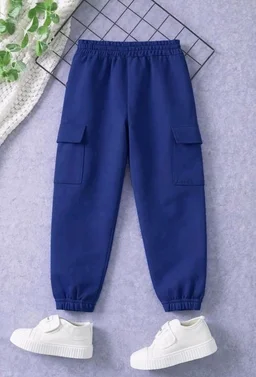 Trampoline Boys & Girls Cotton Terry Cargo Joggers with 4 Utility Pockets | Elastic Waist with Drawstring | Ribbed Cuffs | Soft Kids Jogger Pants for Casual Wear & Outdoor Play
- 12- 13 y, Blue