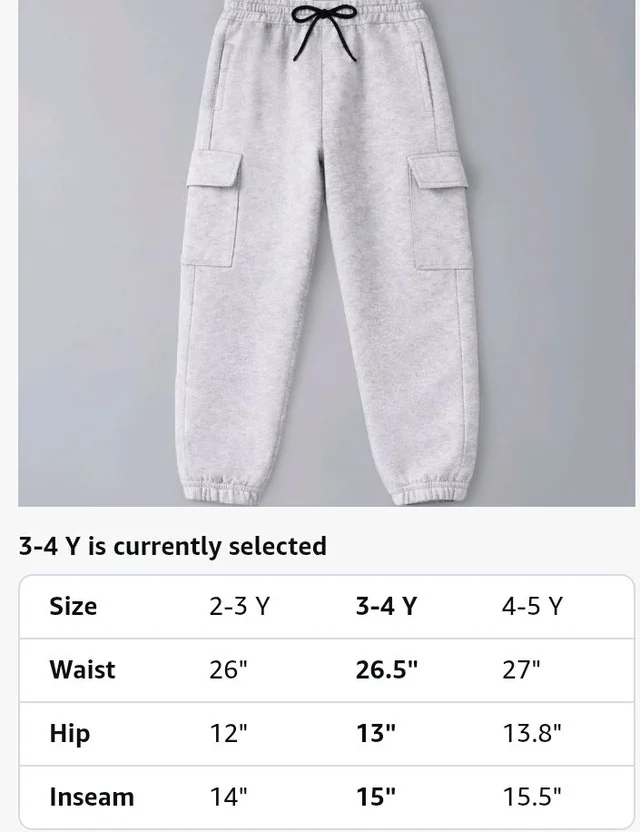 Trampoline Boys & Girls Cotton Terry Cargo Joggers with 4 Utility Pockets | Elastic Waist with Drawstring | Ribbed Cuffs | Soft Kids Jogger Pants for Casual Wear & Outdoor Play
- 8-9 y, Grey