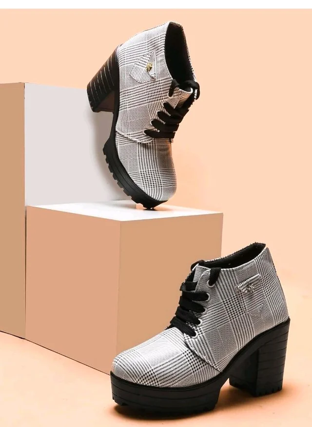 TRYME Stylish & Comfortable Fashion Block Heel Boots for Womens & Girls
