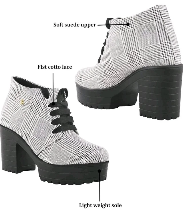 TRYME Stylish & Comfortable Fashion Block Heel Boots for Womens & Girls