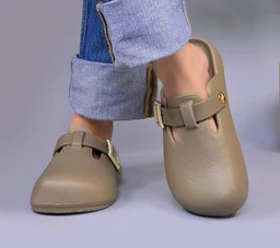 Women Buckle Accent Closed Toe Platform Slide Clogs
Textured upper with a decorative buckle strap delivers a refined modern clog look