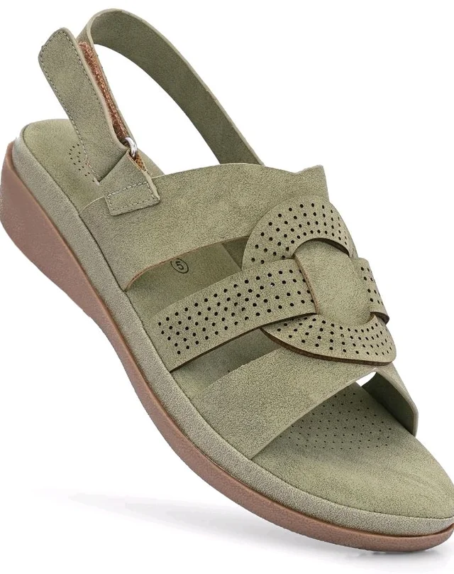Moshun Criss Cross Sandals for Women & Girls | Multi Strap & X Strap Flat Sandals, Bounce Back Technology Footbed with Adjustable Strap, Anti-Slip Sole | Lightweight Daily Wear Casual Slip-On Sandals