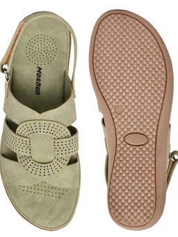 Moshun Criss Cross Sandals for Women & Girls | Multi Strap & X Strap Flat Sandals, Bounce Back Technology Footbed with Adjustable Strap, Anti-Slip Sole | Lightweight Daily Wear Casual Slip-On Sandals