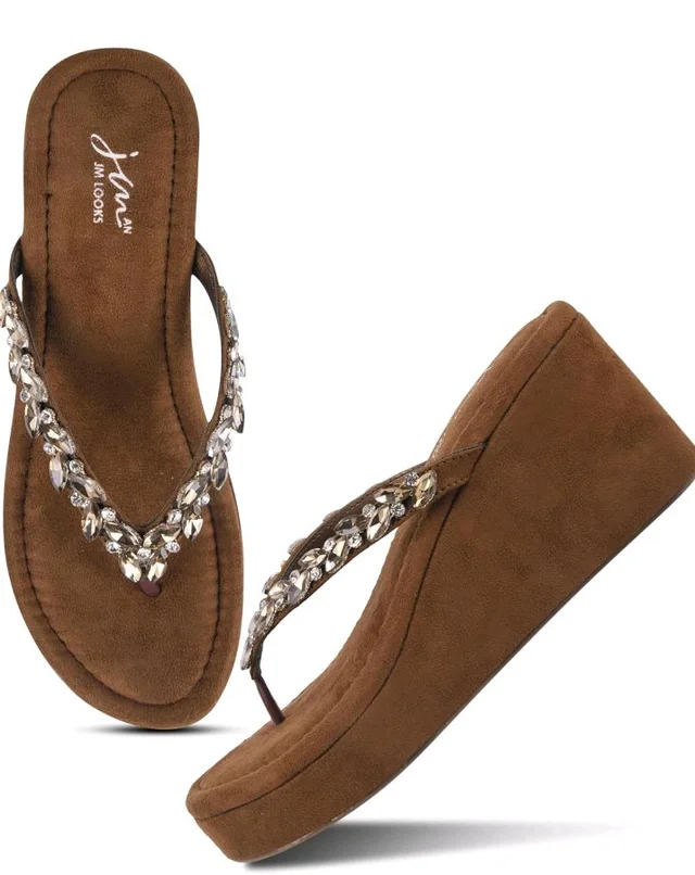 JM LOOKS Women Elegant Embellished Platform Wedge Sandals Designed for Comfort and Statement Style
100+ bought in past month