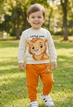 Boys Cotton Clothing Set
Full Sleeve Printed T-Shirt & Pant, Soft Cotton Wear Outfit, Comfortable for Wear
- 2-3 y, White-Orange