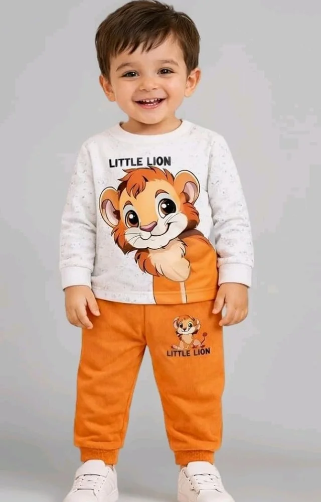 Boys Cotton Clothing Set
Full Sleeve Printed T-Shirt & Pant, Soft Cotton Wear Outfit, Comfortable for Wear
- 5-6 y, White-Orange
