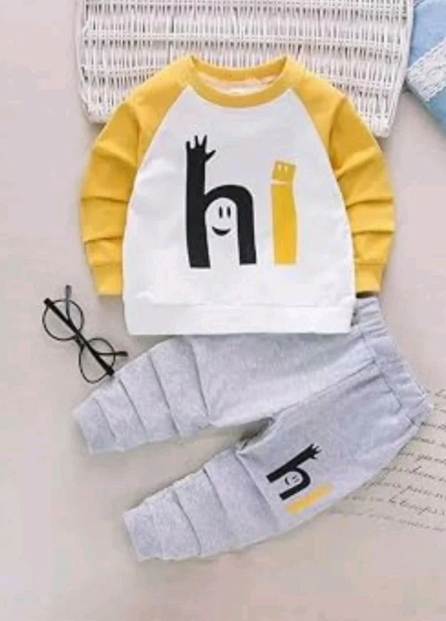 Boys Cotton Clothing Set
Full Sleeve Printed T-Shirt & Pant, Soft Cotton Wear Outfit, Comfortable for Wear
- 0-1 y, Yellow & White