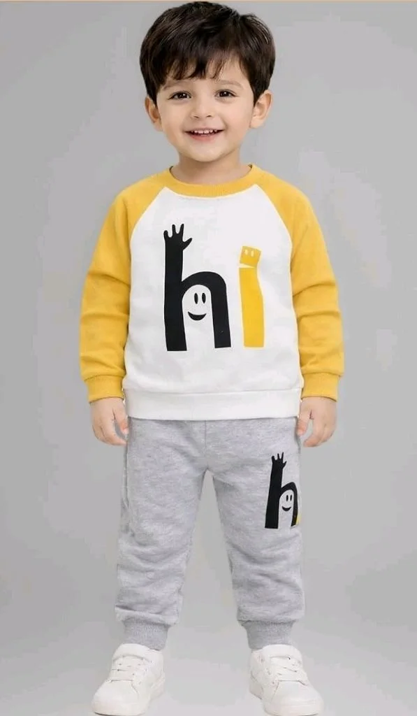 Boys Cotton Clothing Set
Full Sleeve Printed T-Shirt & Pant, Soft Cotton Wear Outfit, Comfortable for Wear
- 4-5 y, Yellow & White