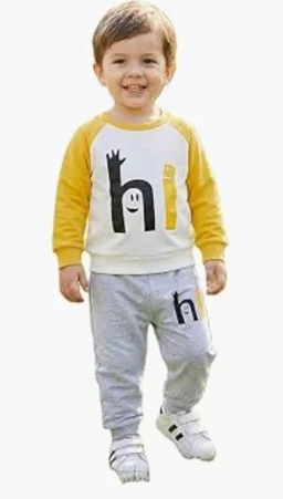 Boys Cotton Clothing Set
Full Sleeve Printed T-Shirt & Pant, Soft Cotton Wear Outfit, Comfortable for Wear
- 5-6 y, Yellow & White