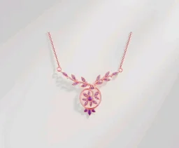 GIVA 925 Silver 18k Gold Plated Rose Gold Zircon Necklace | Gifts for Women & Girls