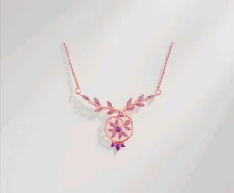 GIVA 925 Silver 18k Gold Plated Rose Gold Zircon Necklace | Gifts for Women & Girls