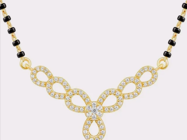 GIVA 925 Silver 18k Gold Plated Rose Gold Plated Mangalsutra Sets | Gifts for Women |Black Bead Necklace
