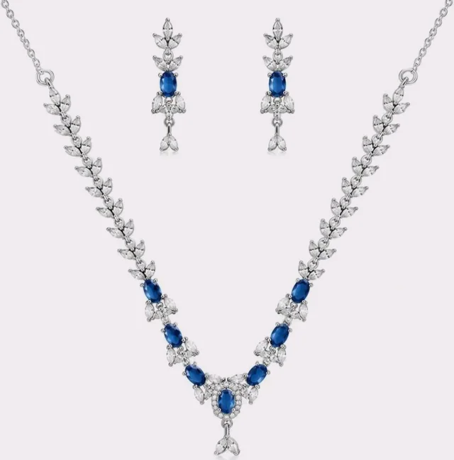 Stylish American Diamond Studded Necklace for Girls and Women,fancy and latest charming design