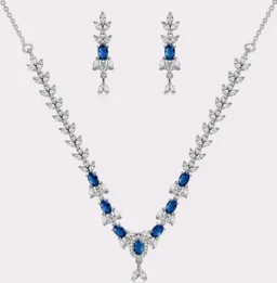 Stylish American Diamond Studded Necklace for Girls and Women,fancy and latest charming design