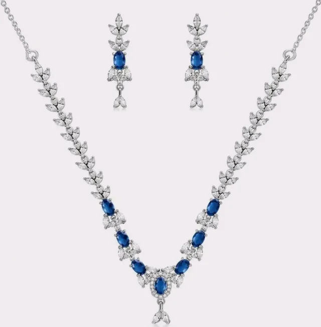 Stylish American Diamond Studded Necklace for Girls and Women,fancy and latest charming design