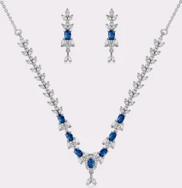 Stylish American Diamond Studded Necklace for Girls and Women,fancy and latest charming design
