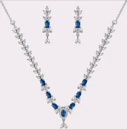 Stylish American Diamond Studded Necklace for Girls and Women,fancy and latest charming design