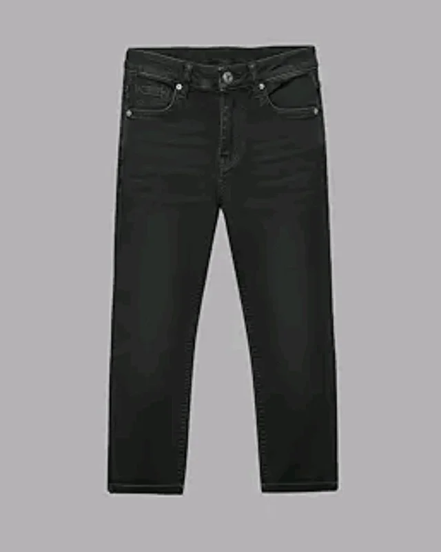A.T.U.N. (ALL THINGS UBER NICE) Boys Slim Fit Stretchable Denim Jeans | Stylish Casual Wear Jeans with 5 Pocket Design | Trendy Everyday Bottom Wear
- 9-10 Y, Black