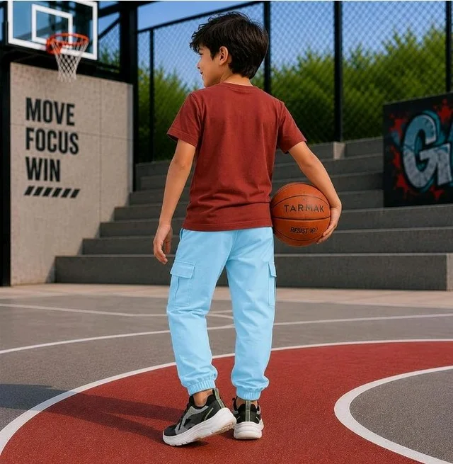 Boys Combo |Graphic Soft Breathable Active Play Tshirt | Cargo Trousers with Utility Pockets | Premium Coordinated Outfit for Active Kids
- 5-6 Y